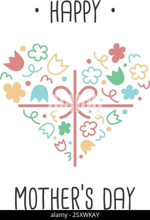 Vektor-Illustration zum Happy Mothers Day Stock Vektor