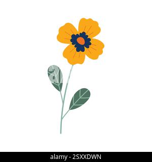Narzissen-Blume. Blume von Narzissen, isoliert auf weißem Hintergrund. Doodle-STYLE. Symbol „Hand gezeichneter Vektor“. Hand gezeichnete Vektor Narzissen Illustration. Stock Vektor