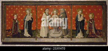 Szenen aus dem Leben der Heiligen Katharina von Alexandria Deutsch (Maler) um 1430-1450 (Renaissance) Öl auf Holz (Mittelalter Europa , Renaissance Europa ) Stockfoto