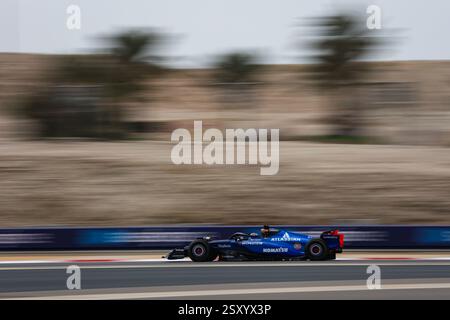 Sakhir, Bahrain. Februar 2025. 23 ALBON Alexander (tha), Williams Racing FW47, Action während der Formel 1 Aramco Vorsaisontests 2025 der FIA Formel 1 Weltmeisterschaft 2025 vom 26. Bis 28. Februar 2025 auf dem Bahrain International Circuit in Sakhir, Bahrain - Foto Antonin Vincent/DPPI Credit: DPPI Media/Alamy Live News Stockfoto