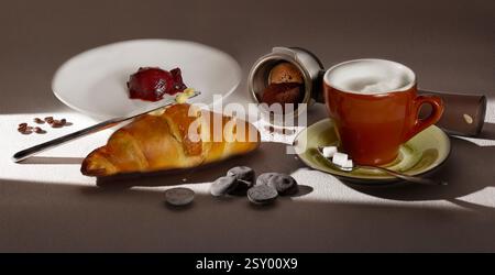 Frühstück am Sonntagmorgen. Stockfoto
