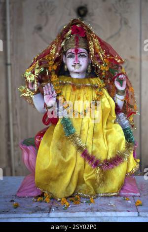 Statue der Göttin Durga, Himachal Pradesh, Indien, Asien Stockfoto
