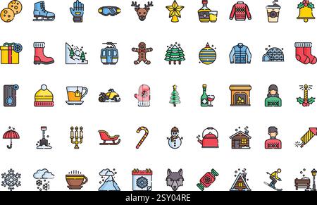 Hochwertige Sammlung von Vektorsymbolen mit editierbarer Kontur. Ideal für professionelle und kreative Projekte. Stock Vektor