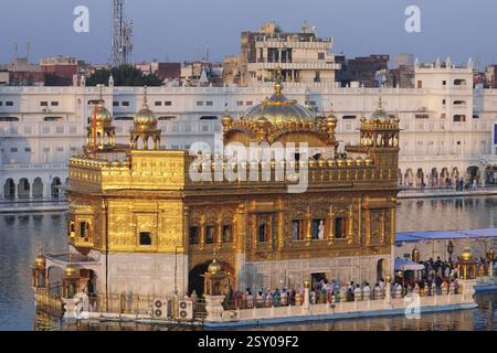 Goldener Tempel, Amritsar, Punjab, Indien, Asien Stockfoto