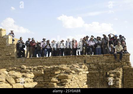 Fotografen-Workshop in Jaisalmer in Rajasthan Indien Stockfoto