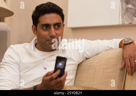 Indischer Filmschauspieler Abhishek Bachchan Indien Asien Stockfoto