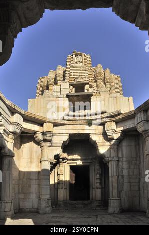 Neelkanth Mahadev Jain Tempel Chittorgarh Rajasthan Indien Asien Stockfoto