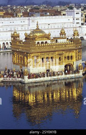 Goldener Tempel, Amritsar, Punjab, Indien, Asien Stockfoto
