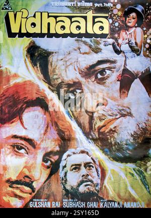 Indische Bollywood Hindi-Filmposter von Vidhaata Indien Stockfoto