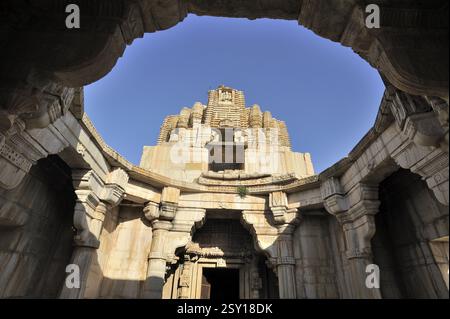 Neelkanth Mahadev Jain Tempel Chittorgarh Rajasthan Indien Asien Stockfoto