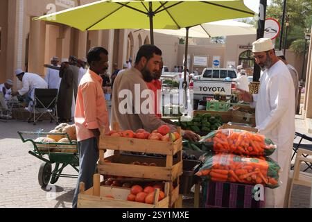 Gemüsesuk Nizwa Markt Oman Stockfoto