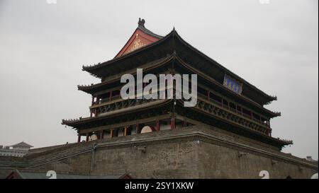 Trommelturm von Xi'an Stockfoto