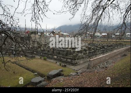 Avantiswami Vaishnava Tempel, Srinagar, Kaschmir, Indien, Asien Stockfoto