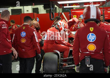 Sakhir, Bahrain. Februar 2025. Charles Leclerc, während des Formel-1-Tests auf dem Bahrain International Circuit. Quelle: Alessio Morgese / Emage / Alamy Live News Stockfoto