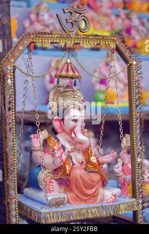 Idol von Lord Ganesh in Pune bei Maharashtra Indien Asien Stockfoto