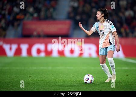 VALENCIA, SPANIEN - 21. FEBRUAR: Leila Ouahabi aus Spanien beim Spiel der UEFA Women's Nations League 2024/25 Grp A3 MD1 zwischen Spanien und Belgien in Est Stockfoto