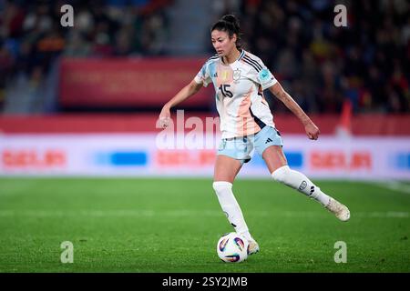 VALENCIA, SPANIEN - 21. FEBRUAR: Leila Ouahabi aus Spanien beim Spiel der UEFA Women's Nations League 2024/25 Grp A3 MD1 zwischen Spanien und Belgien in Est Stockfoto