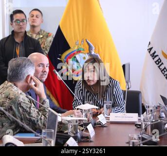 SICHERHEITSKOMITEE MIN DEFENSE Quito, Mittwoch, 26. Februar 2025 Sitzung der Kommission für Souveränität, Integration und integrale Sicherheit, Unterrichtung durch Verteidigungsminister Gian Carlo Loffredo und das Militäroberkommando Fotos API Rolando Enriquez Quito Pichincha Ecuador POL COMISIONSEGURIDADMINDEFENSA 8a2df796e6b420fabb02b02bdd1e635b9b Copyright: xROLANDOxENRÃQUEZx Stockfoto