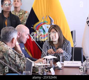 SICHERHEITSKOMITEE MIN DEFENSE Quito, Mittwoch, 26. Februar 2025 Sitzung der Kommission für Souveränität, Integration und integrale Sicherheit, Briefing durch Verteidigungsminister Gian Carlo Loffredo und das Militäroberkommando Fotos API Rolando Enriquez Quito Pichincha Ecuador POL COMISIONSEGURIDADMINDEFENSA 1ea0c79692584b2eb60178ce77777d1ade Copyright: xROLANDOxENRÃQUEZx Stockfoto