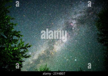 Milkyway from Mt.Nantaisan, Tochigi. Stockfoto