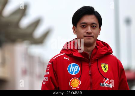 Sakhir, Bahrain. Februar 2025. Zhou Guanyu (CHN) Ferrari Reserve Fahrer. 27.02.2025. Formel-1-Test, Sakhir, Bahrain, Tag Zwei. Das Foto sollte lauten: XPB/Alamy Live News. Stockfoto
