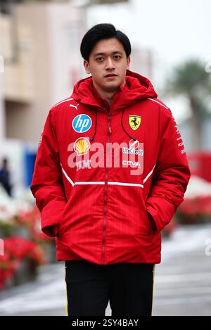 Sakhir, Bahrain. Februar 2025. Zhou Guanyu (CHN) Ferrari Reserve Fahrer. 27.02.2025. Formel-1-Test, Sakhir, Bahrain, Tag Zwei. Das Foto sollte lauten: XPB/Alamy Live News. Stockfoto