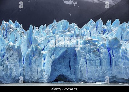 Perito Moreno Gletscher, Gletscherzunge, Gletscherpause, Los Glaciares Nationalpark, Santa Cruz, Patagonien, Argentinien, Südamerika Stockfoto