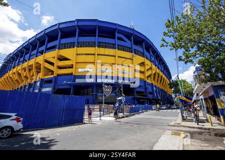 La Bombonera, Alberto Jose Armando Stadium, La Boca, Buenos Aires, Argentinien, Südamerika Stockfoto