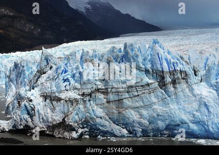 Perito Moreno Gletscher, Gletscherzunge, Gletscherpause, Los Glaciares Nationalpark, Santa Cruz, Patagonien, Argentinien, Südamerika Stockfoto