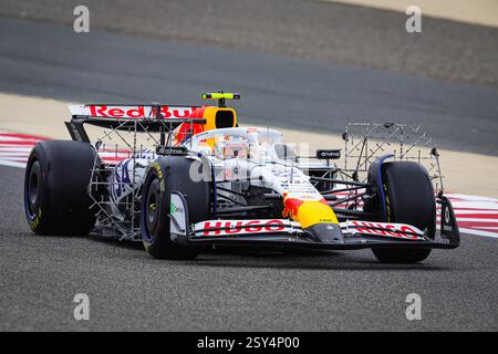 22 TSUNODA Yuki (JAP), Visa Cash App RB F1 Team VCARB02 während der Formel 1 Aramco Vorsaison Tests 2025 der FIA Formel 1 Weltmeisterschaft 2025 vom 26. Bis 28. Februar 2025 auf dem Bahrain International Circuit in Sakhir, Bahrain - Foto Florent Gooden / DPPI Stockfoto