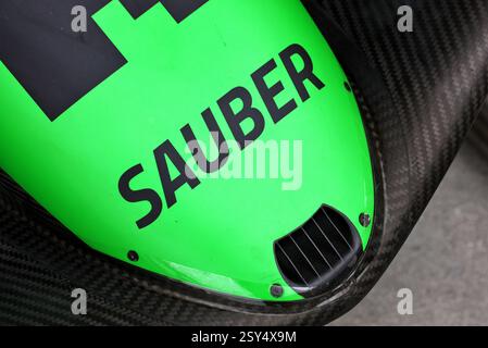 Sakhir, Bahrain. Februar 2025. Sauber C45 nosecone. 27.02.2025. Formel-1-Test, Sakhir, Bahrain, Tag Zwei. Das Foto sollte lauten: XPB/Alamy Live News. Stockfoto