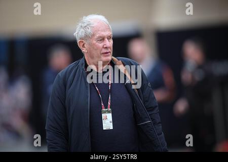 MARKO Helmut (aut), Driversâ?? Manager von Red Bull Racing, Porträt während der Formel-1-Aramco-Vorsaisontests 2025 der FIA-Formel-1-Weltmeisterschaft 2025 vom 26. Bis 28. Februar 2025 auf dem Bahrain International Circuit in Sakhir, Bahrain Stockfoto