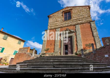 Lucignano, eines der schönsten Dörfer Italiens. Stockfoto