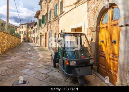 Lucignano, eines der schönsten Dörfer Italiens. Stockfoto