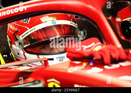 Sakhir, Bahrain. Februar 2025. Charles Leclerc (MON) Ferrari SF-25. 27.02.2025. Formel-1-Test, Sakhir, Bahrain, Tag Zwei. Das Foto sollte lauten: XPB/Alamy Live News. Stockfoto