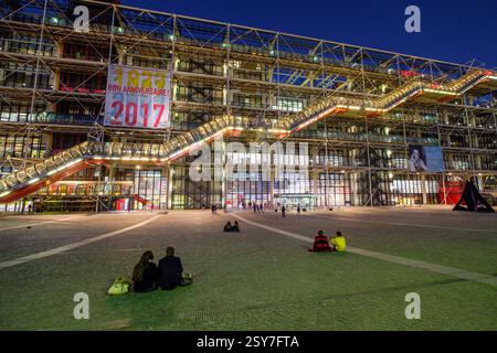 Centre national d'art et de culture Georges Pompidou, Paris, France, Stockfoto