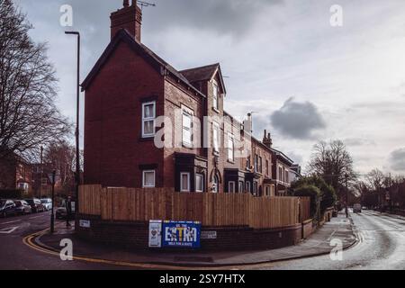 Allgemeine Ansichten um Headingley, Leeds, West Yorkshire, Großbritannien. 24. Februar 2025. Leeds, West Yorkshire, Großbritannien. Quelle: Lichtfotografie Stockfoto