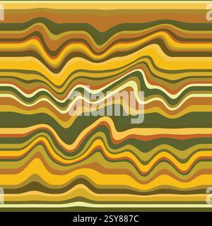 Mehrfarbiger gestreifter Hintergrund, farbenfrohe geometrische Vektortextur mit Linien. Modernes Banner mit Spritzeffekt. Abstrakte Darstellung mit Streifen. Die Hand Stock Vektor