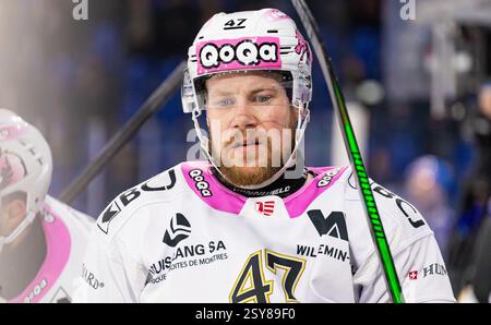 Kloten, Schweiz, 24. Januar 2025: #47 Marco Maurer, Verteidiger HC Ajoie. (Foto: Jonas Philippe/dieBildmanufaktur) Stockfoto