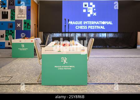 Prag International Chess Festival 2025 Masters Turnier in Prag, Tschechische Republik am 27. Februar 2025 Stockfoto