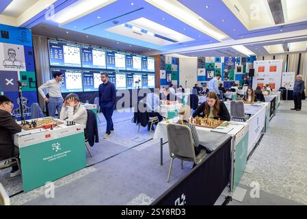 Prag International Chess Festival 2025 Masters Turnier in Prag, Tschechische Republik am 27. Februar 2025 Stockfoto