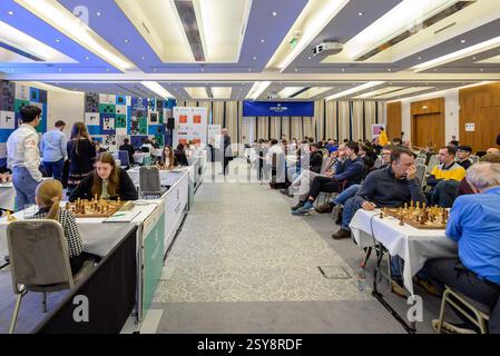 Prag International Chess Festival 2025 Masters Turnier in Prag, Tschechische Republik am 27. Februar 2025 Stockfoto
