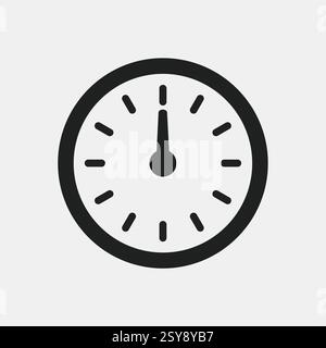 Design mit Uhrensymbol – Design mit Stoppuhr-Symbol Stock Vektor
