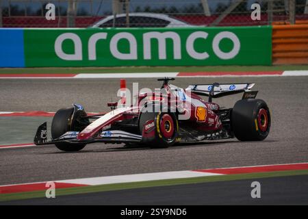 27.02.2025, Bahrain International Circuit, Sakhir, Formel 1 Test Bahrain 2025 , Lewis Hamilton (GBR) - Scuderia Ferrari - Ferrari SF-25 - Ferrari Stockfoto