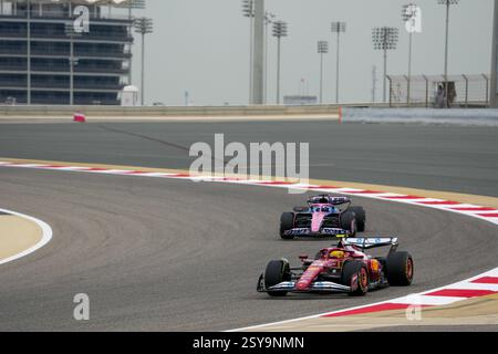 27.02.2025, Bahrain International Circuit, Sakhir, Formel 1 Test Bahrain 2025 , Lewis Hamilton (GBR) - Scuderia Ferrari - Ferrari SF-25 - Ferrari Stockfoto