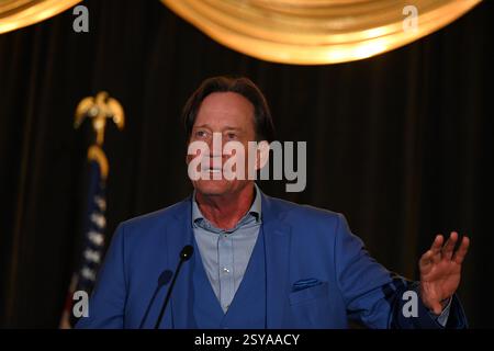 OVERLAND PARK, KANSAS - 27. FEBRUAR 2025 Hollywood-Schauspieler KEVIN SORBO spricht über seine Karriere in Fernsehsendungen und Filmen beim Kansas GOP Dinner AgeÓ Americas Golden ÒCelebrating Stockfoto
