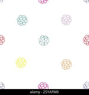 Nahtloses Blumenmuster mit eleganten Blumenelementen, perfekt für Stoffdrucke, Tapeten, Einladungen und Hintergründe. Hochwertiger Vektor, vollständig Stock Vektor