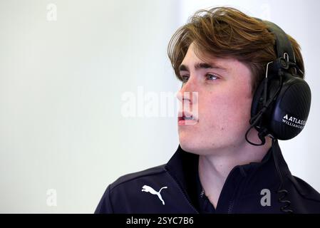 Sakhir, Bahrain. Februar 2025. Luke Browning (GBR) Atlassian Williams Racing Academy Fahrer. 28.02.2025. Formel-1-Test, Sakhir, Bahrain, Tag Drei. Das Foto sollte lauten: XPB/Alamy Live News. Stockfoto