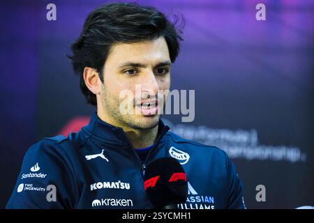 Sakhir, Bahrain. Februar 2025. Carlos Sainz von Williams Racing während des Testtages 3. Ahmad Al Shehab/Alamy Live News. Stockfoto