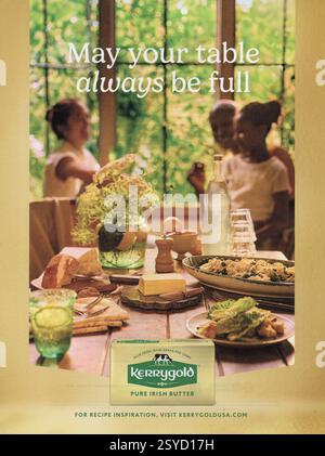 Lifestyle and Travel Magazine Werbung, USA Stockfoto